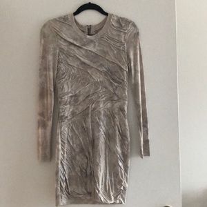 Torn by Rony kobo pleated jersey dress